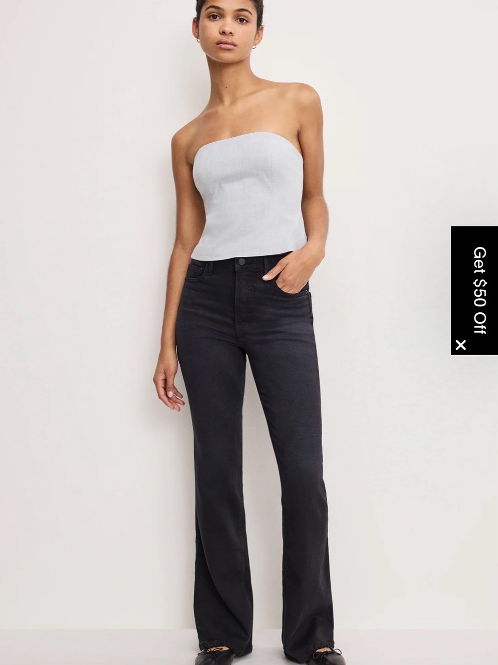 Soft Tech Good Classic Bootcut Jeans Black